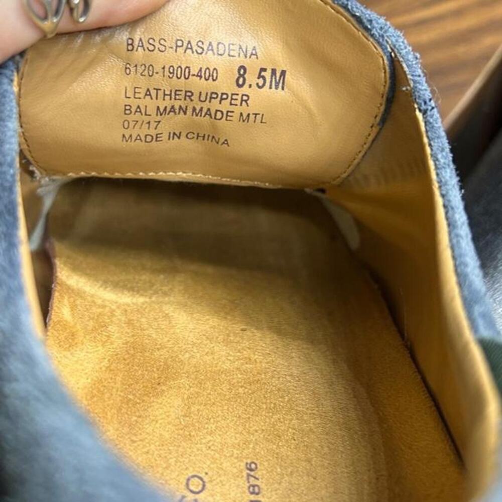 G.H. Bass & Co. "Pasadena" Slate Blue Suede Derby Shoes image 7